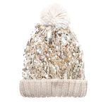 Otroška pletena kapa - Shimmer Sequin (3 - 6 let)